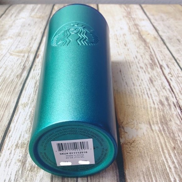 * STARBUCKS Blue Green Mermaid Tumbler - Picture 6 of 8